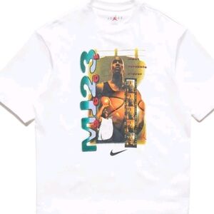 Jordan White Tee with Graphic Print
